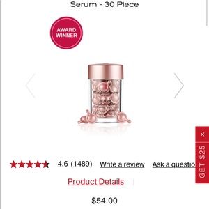 Elizabeth Arden Retinol Ceramide Capsules Line Erasing Night Serum 30 pi…